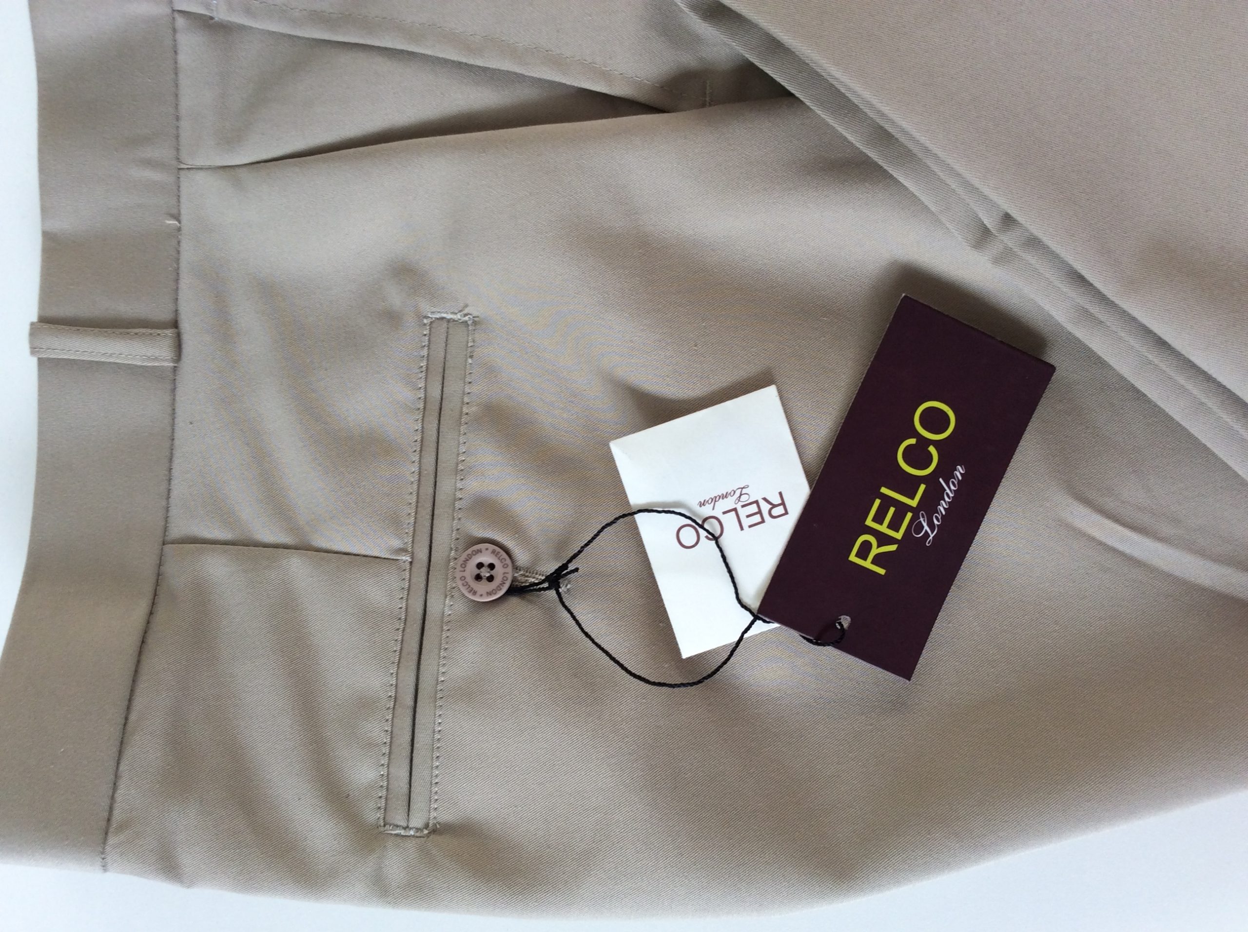 Relco Khaki Sta-Press Trousers – Mod One