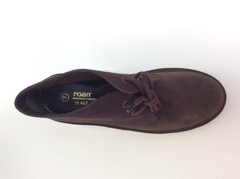 Roamers Classic Style Desert Boots, Dark Brown - Image 2