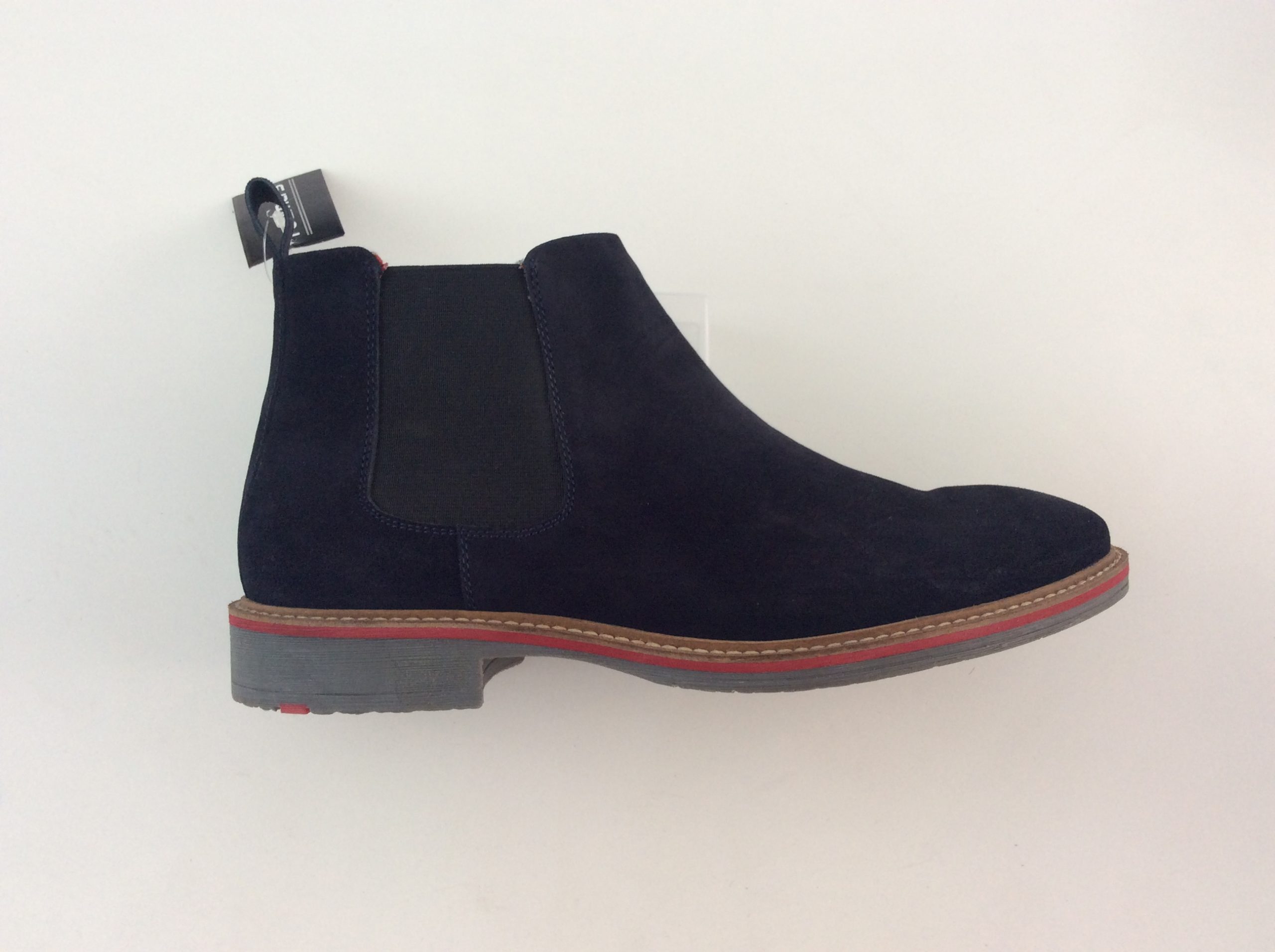 Roamers Suede Chelsea Boots, Navy – Mod One
