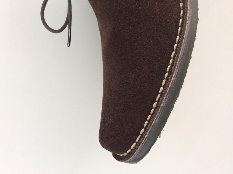 Roamers Chisel Toe Desert Boots, Dark Brown - Image 3