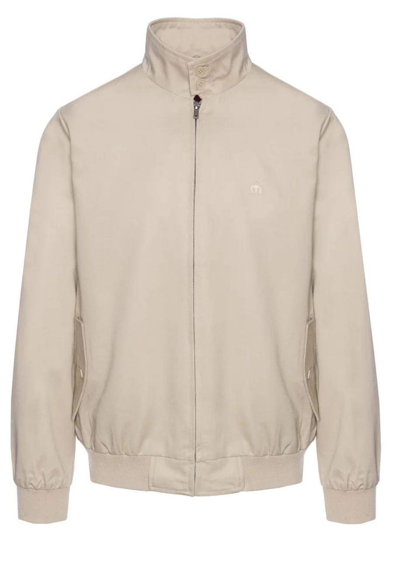 Merc Men’s Harrington Jacket, Beige - Image 4