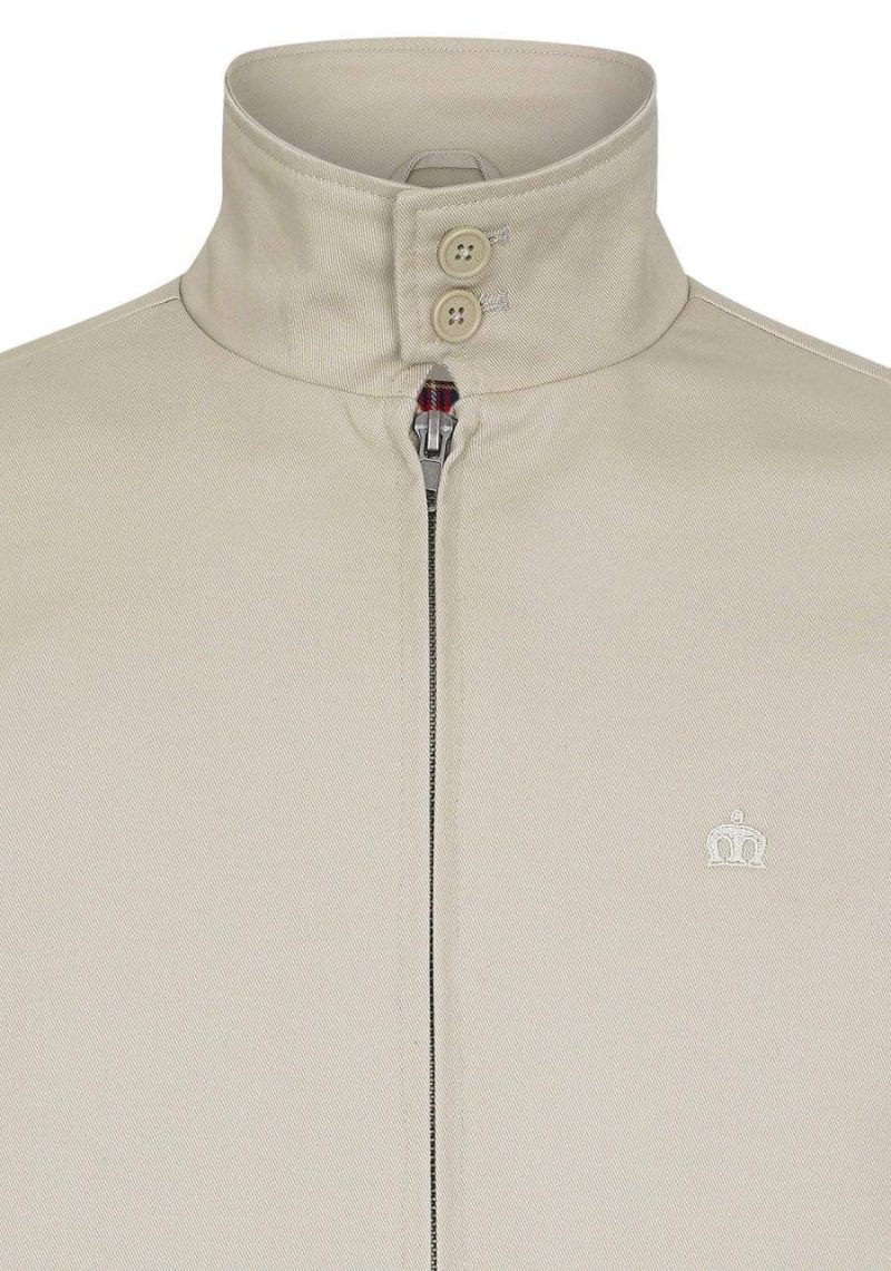 Merc Men’s Harrington Jacket, Beige - Image 7