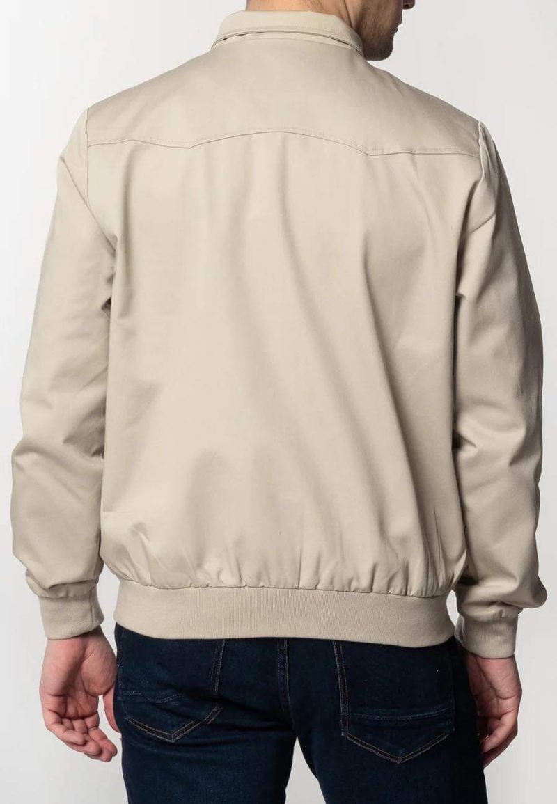 Merc Men’s Harrington Jacket, Beige - Image 5