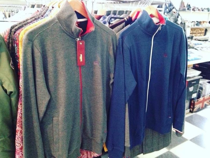 Merc ‘Truman’ Zip-Up Track Top, Navy - Image 5