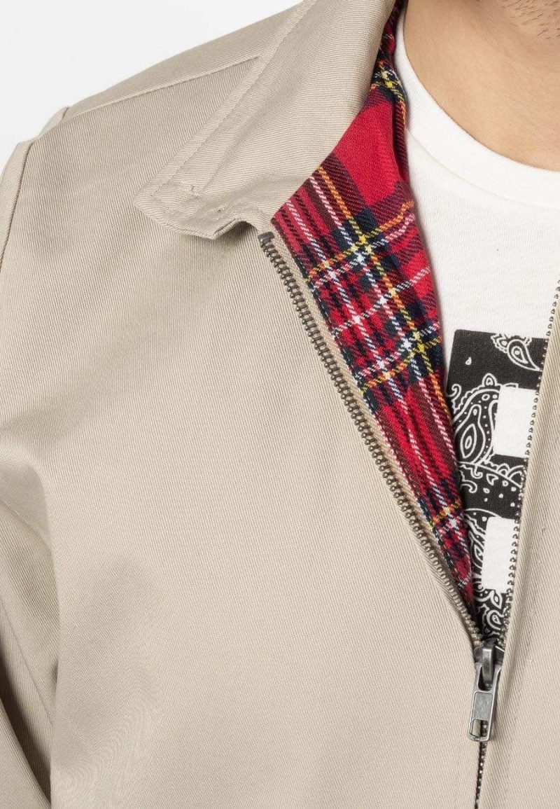 Merc Men’s Harrington Jacket, Beige - Image 9