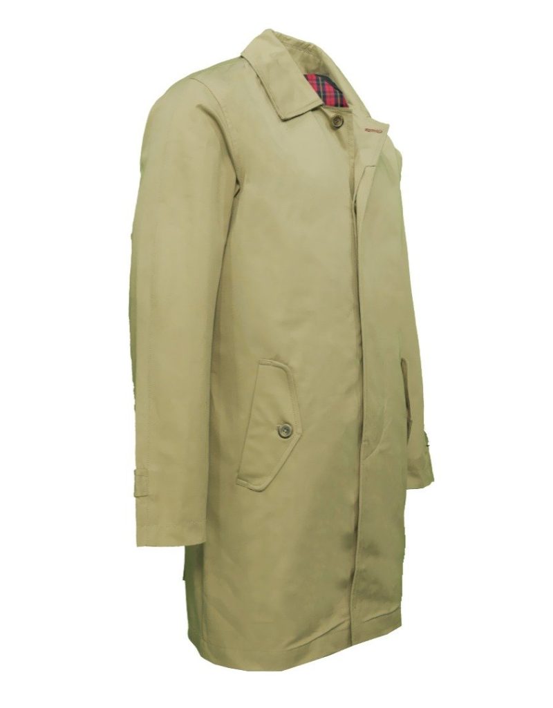 Rain Mac Coat from Real Hoxton, Beige - Image 2