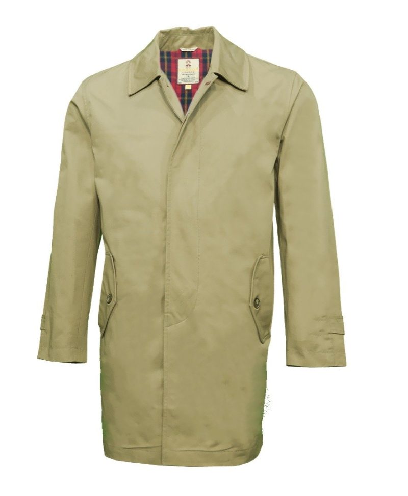 Rain Mac Coat from Real Hoxton, Beige - Image 4