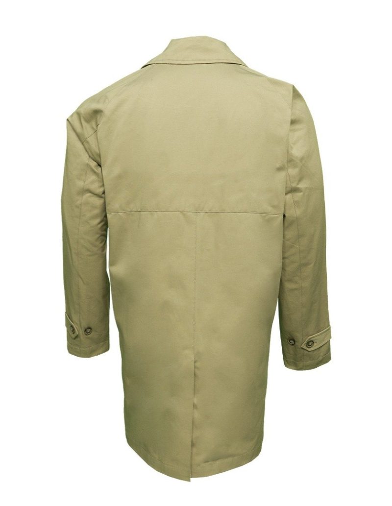 Rain Mac Coat from Real Hoxton, Beige - Image 3