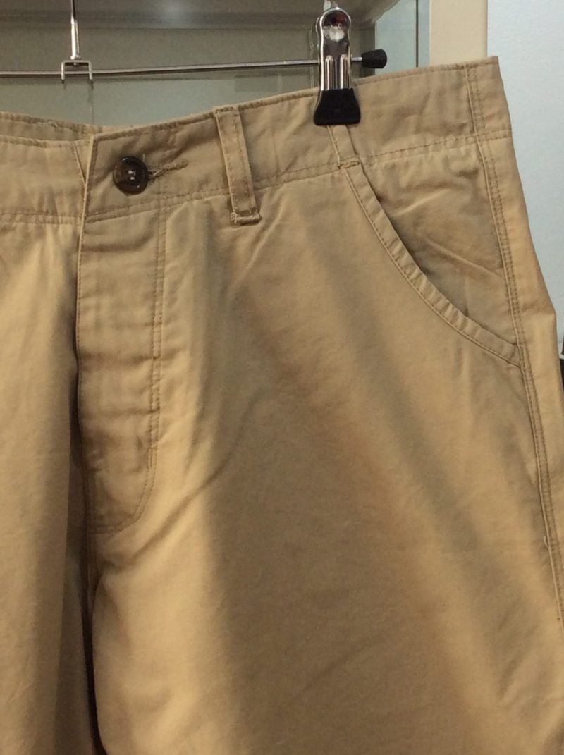 Cotton Twill Shorts from Real Hoxton, Sand - Image 2