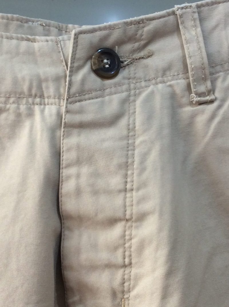 Cotton Twill Shorts from Real Hoxton, Sand - Image 3