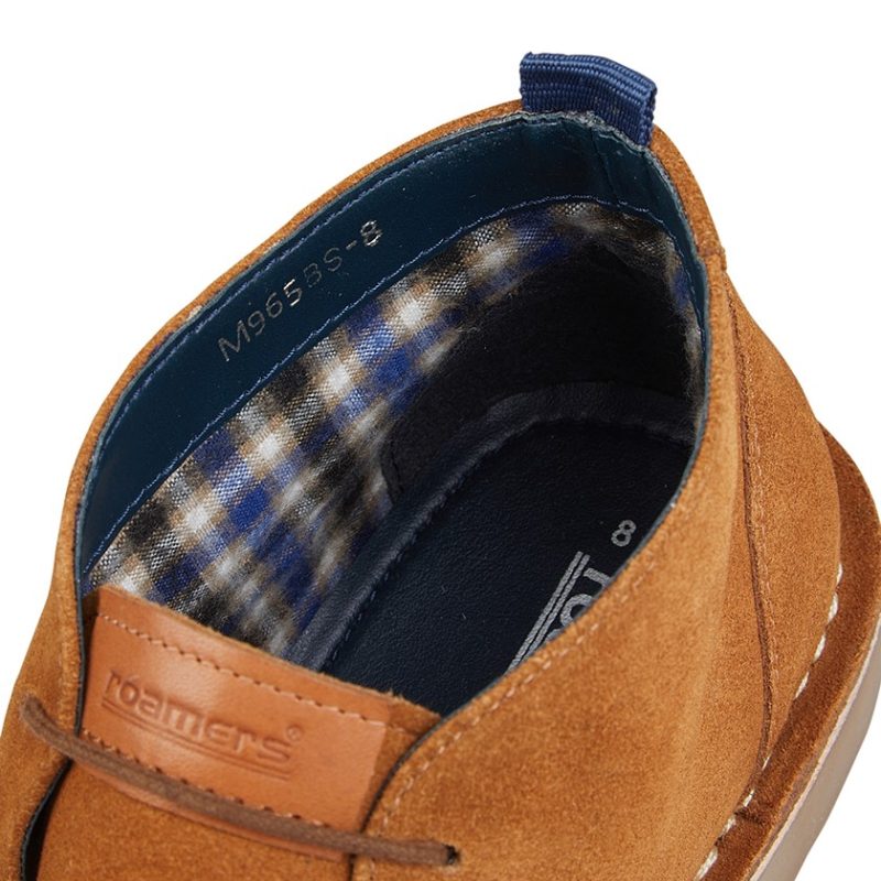 Roamers Heritage Range 2-Eyelet Desert Boots, Tan - Image 2