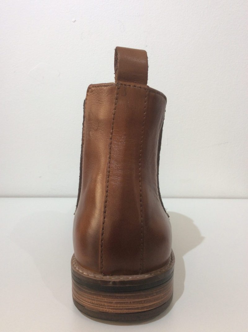 Roamers Leather Gusset Chelsea Boots, Tan - Image 3