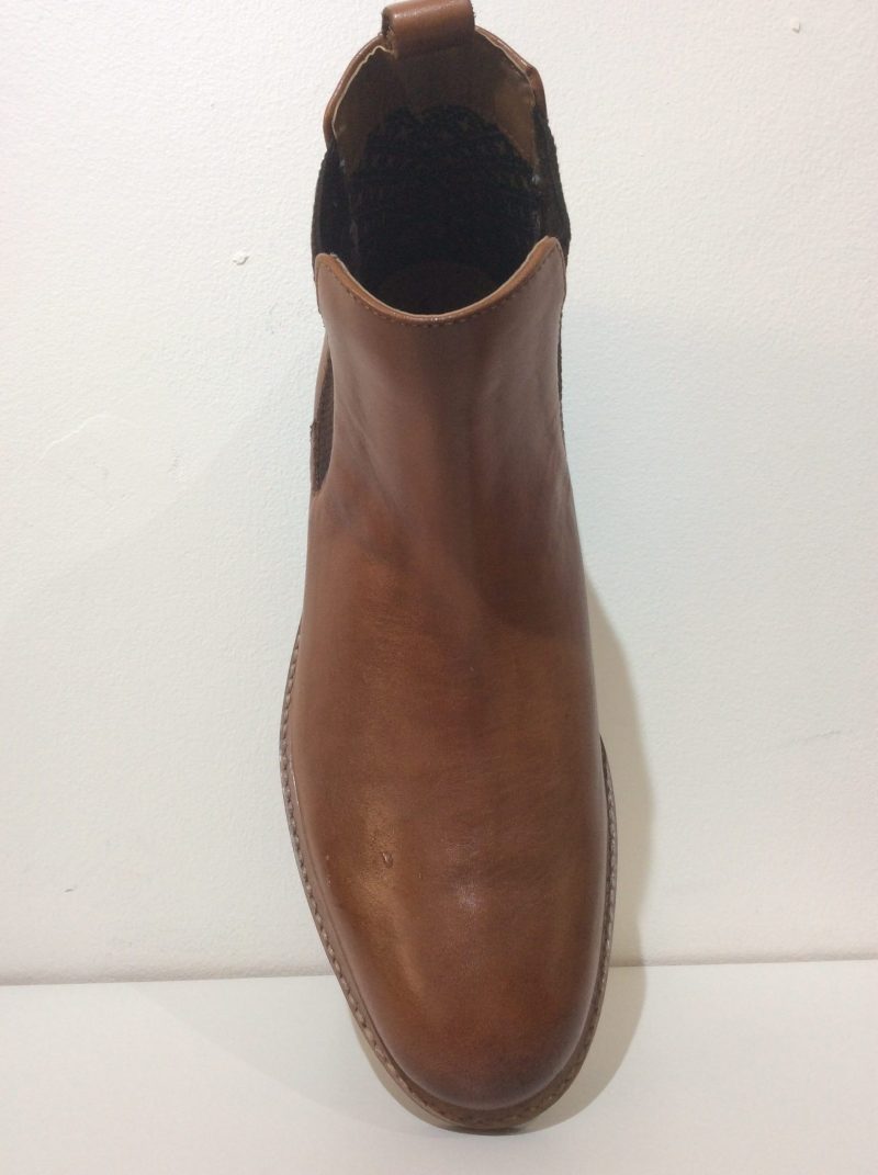 Roamers Leather Gusset Chelsea Boots, Tan - Image 6