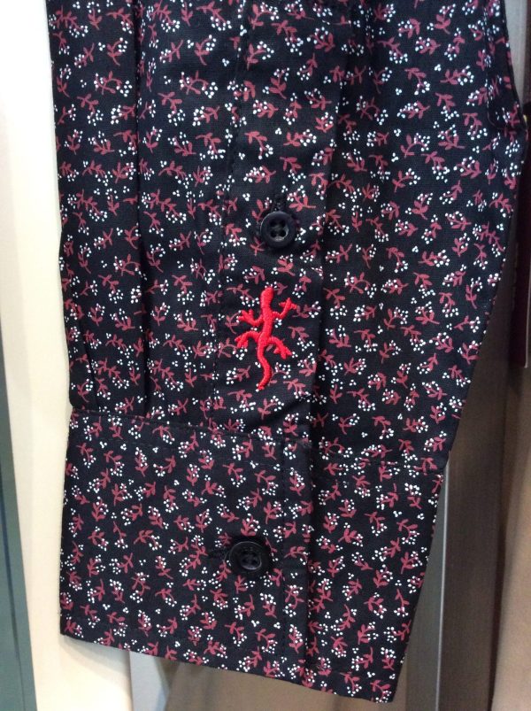 Lizard King Blossom Print Long-Sleeved Cotton Shirt - Image 3