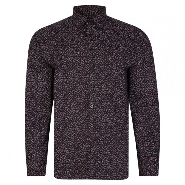 Lizard King Blossom Print Long-Sleeved Cotton Shirt