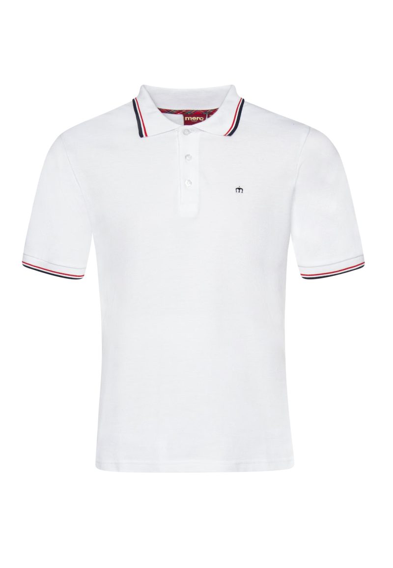 Merc ‘Card’ Polo Shirt, White - Image 4