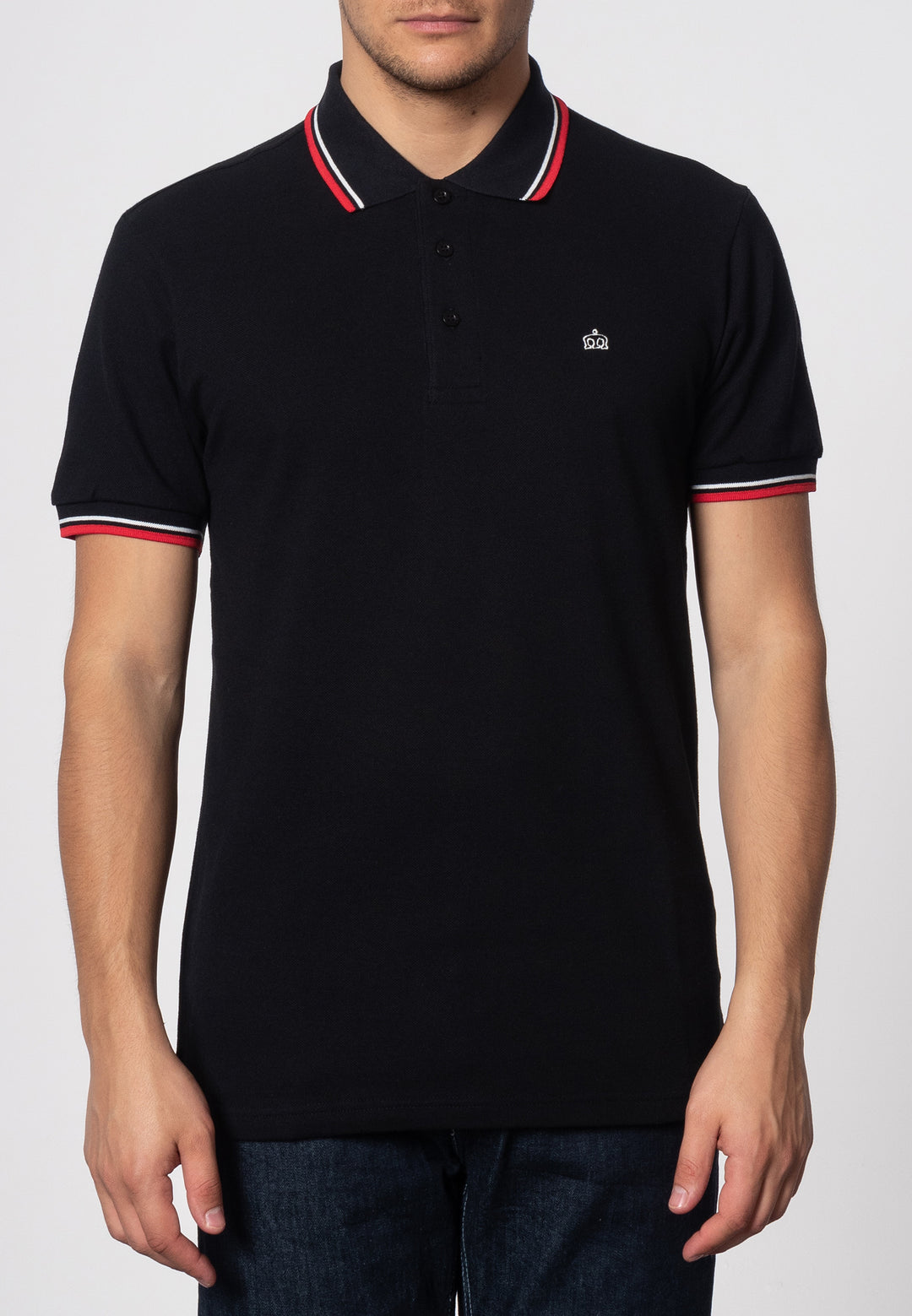 Merc Card Polo Shirt Black