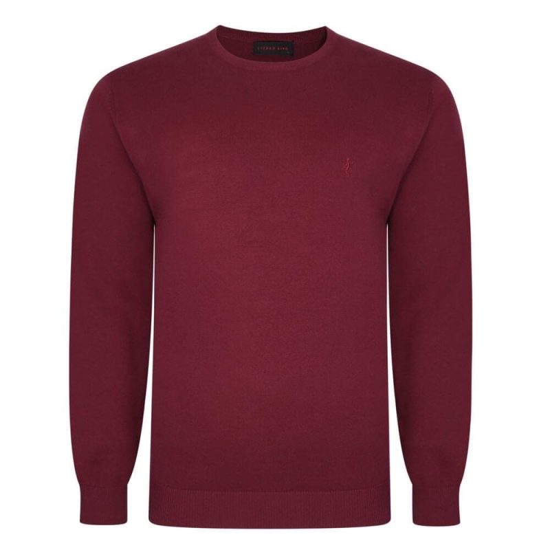 Lizard King Cotton Crew Neck Sweater in Mulberry