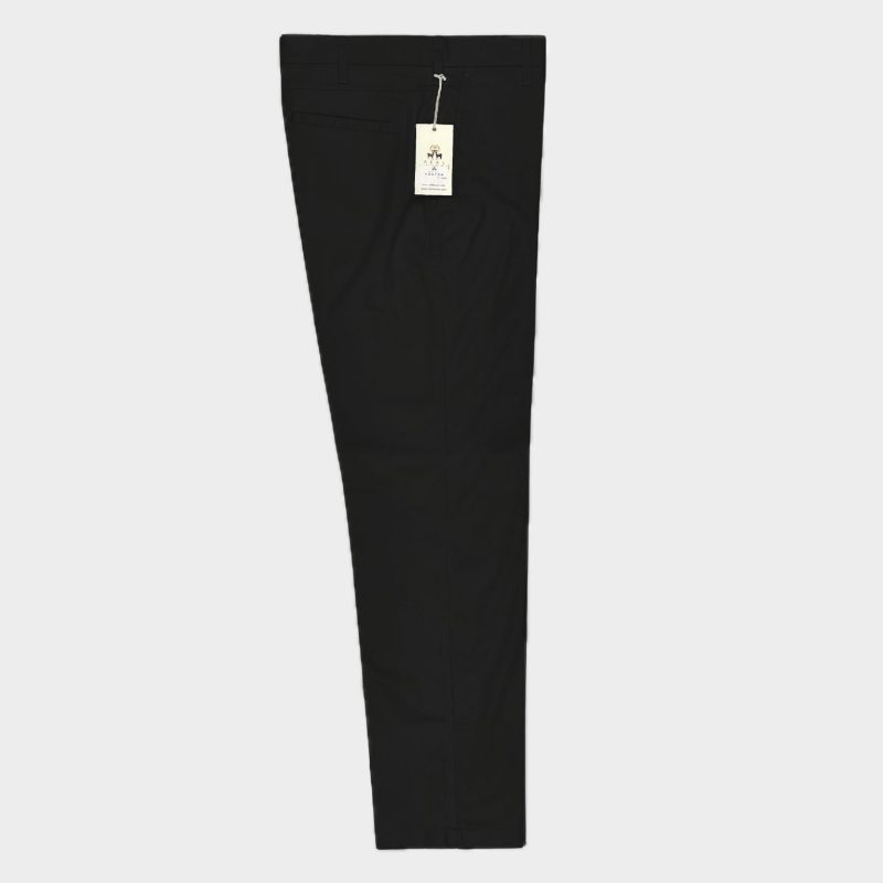 Black Sta-Press Trousers from Real Hoxton, Black - Image 2