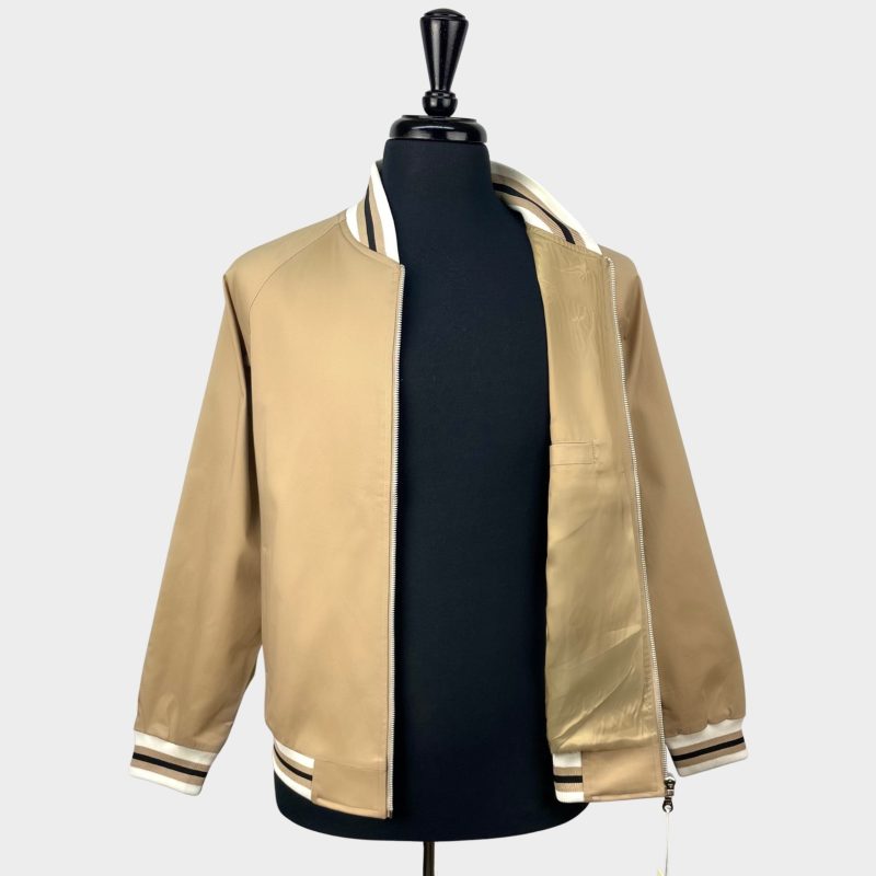 Monkey, Bomber Jacket from Real Hoxton, Beige - Image 3