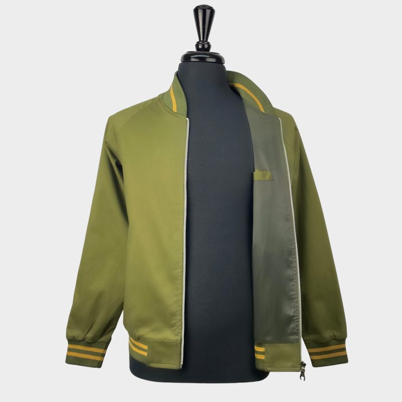 Monkey, Bomber Jacket from Real Hoxton, Olive Copper - Image 3