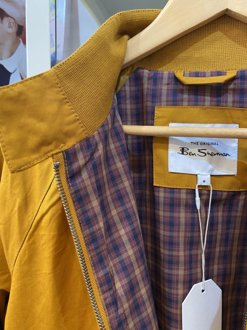 Ben Sherman Harrington Jacket, Mustard - Image 3