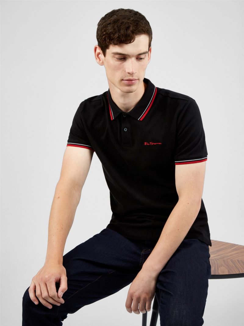 Ben Sherman Polo Shirt, Black - Image 2