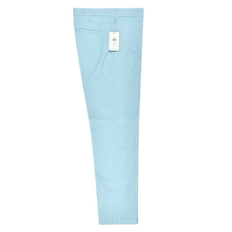 Sta-Press Trousers from Real Hoxton, Sky Blue - Image 2