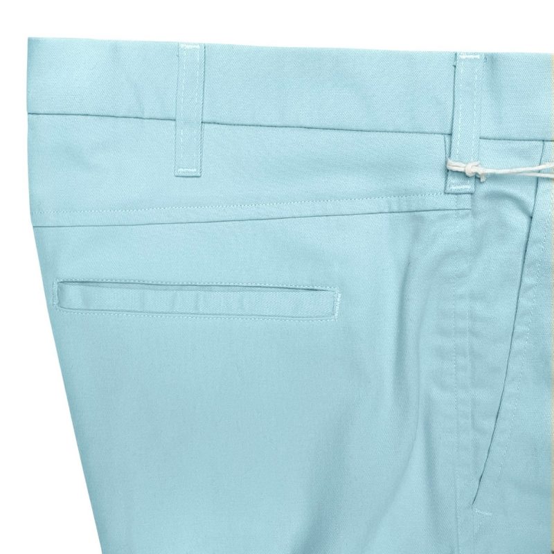 Sta-Press Trousers from Real Hoxton, Sky Blue - Image 4