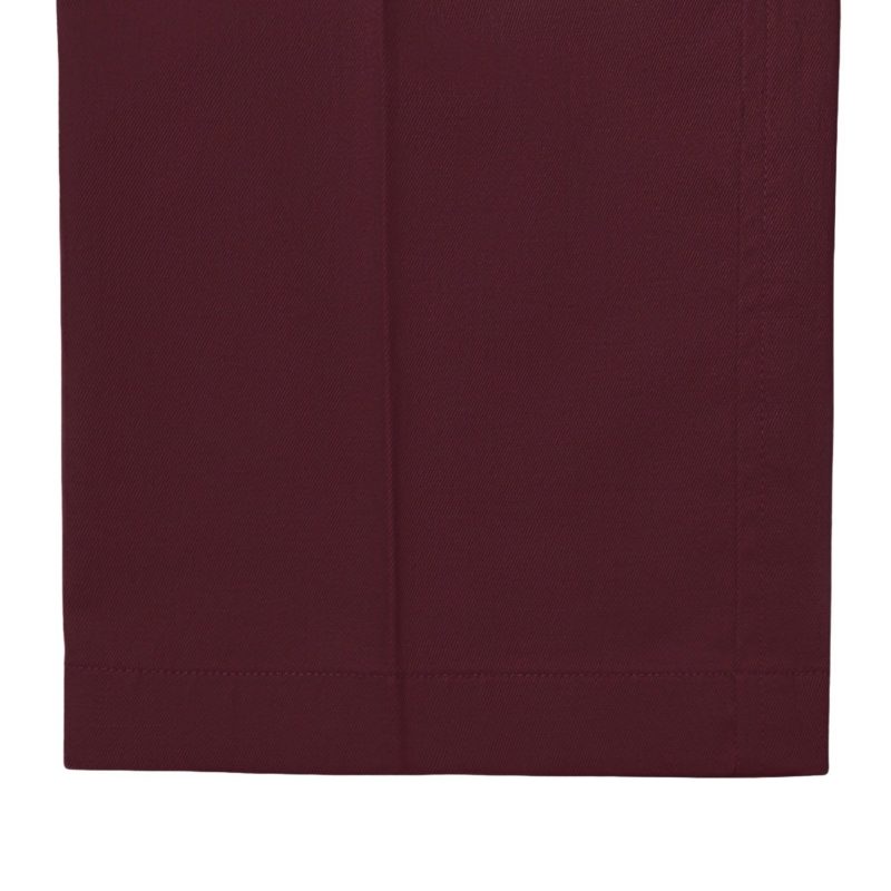 Sta-Press Trousers from Real Hoxton, Maroon - Image 5