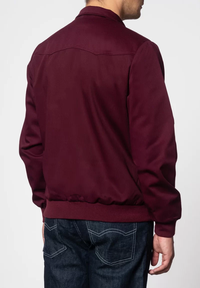 Merc Men’s Harrington Jacket, Wine - Image 4