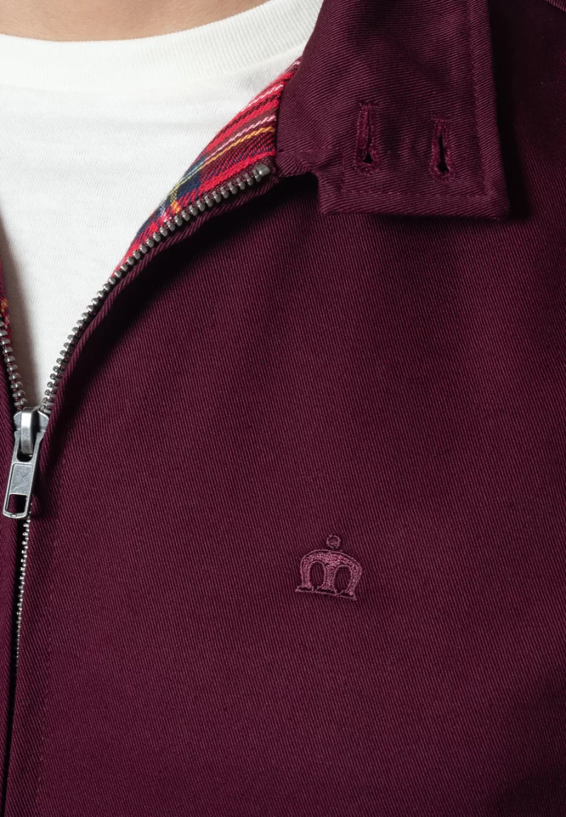 Merc Men’s Harrington Jacket, Wine - Image 5