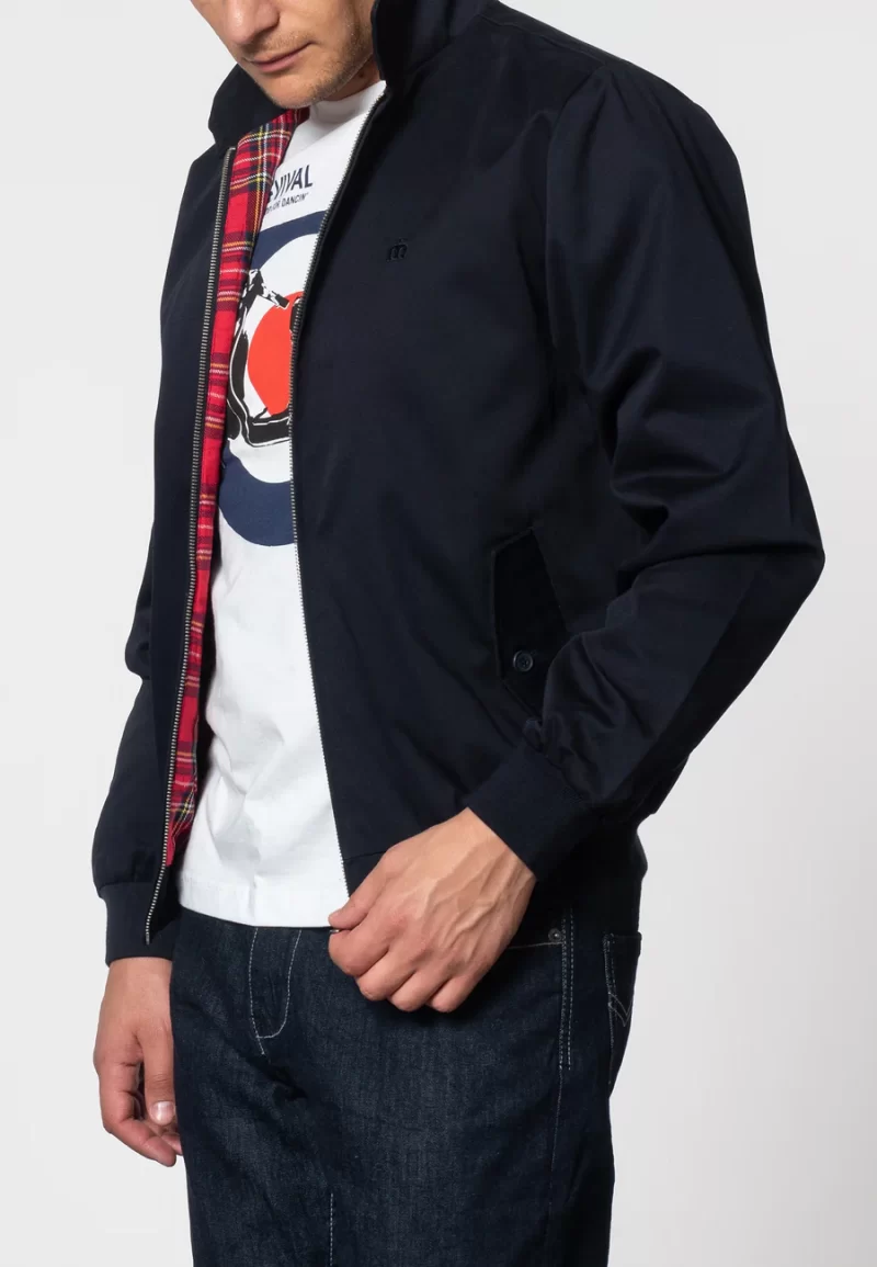 Merc Men’s Harrington Jacket, Navy - Image 2