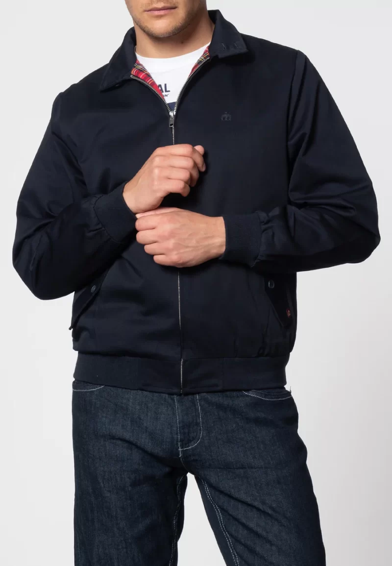 Merc Men’s Harrington Jacket, Navy - Image 3