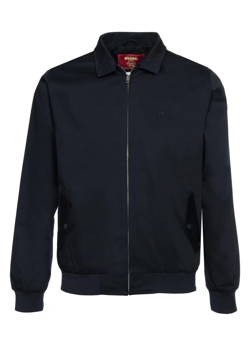 Merc Men’s Harrington Jacket, Navy - Image 6