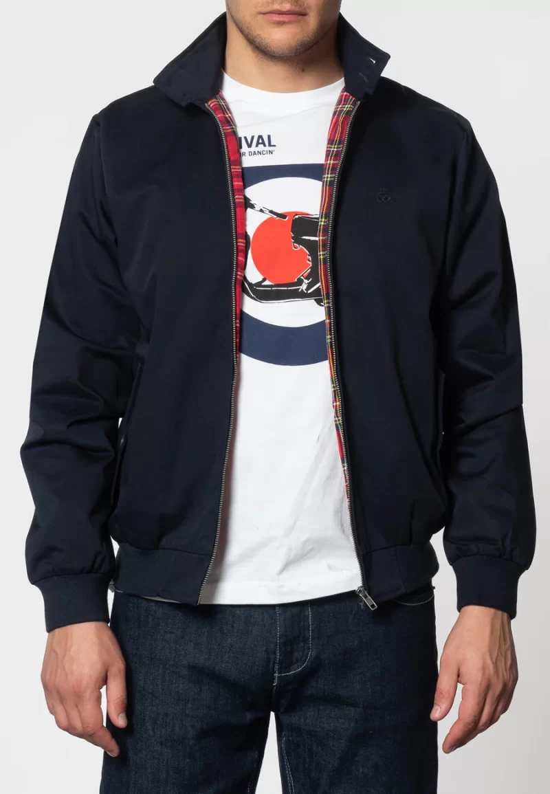 Merc Men’s Harrington Jacket, Navy - Image 7