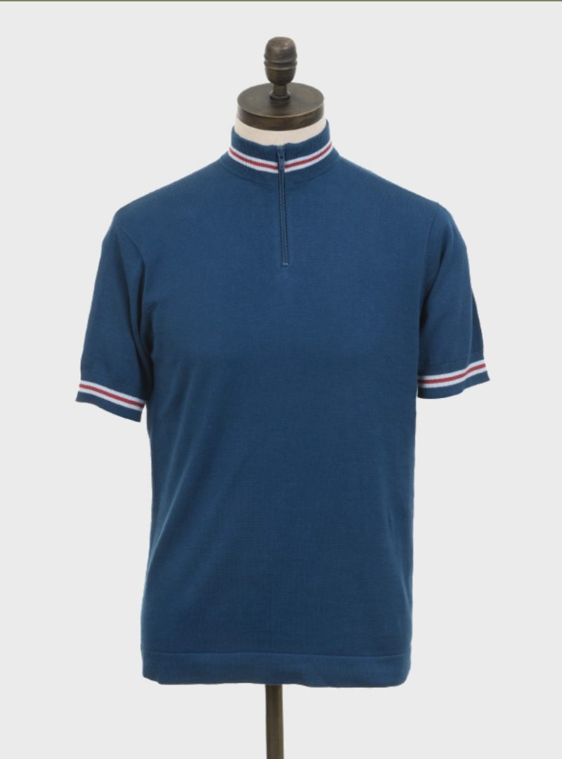 Art Gallery ‘Hoban’ Knitted Cycling Top, Sailor Blue