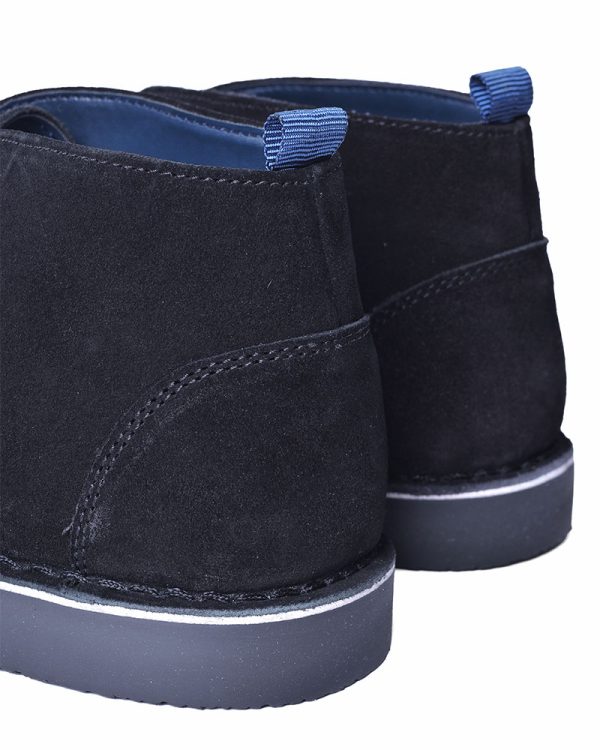 Lambretta Suede Desert Boots, Black - Image 7