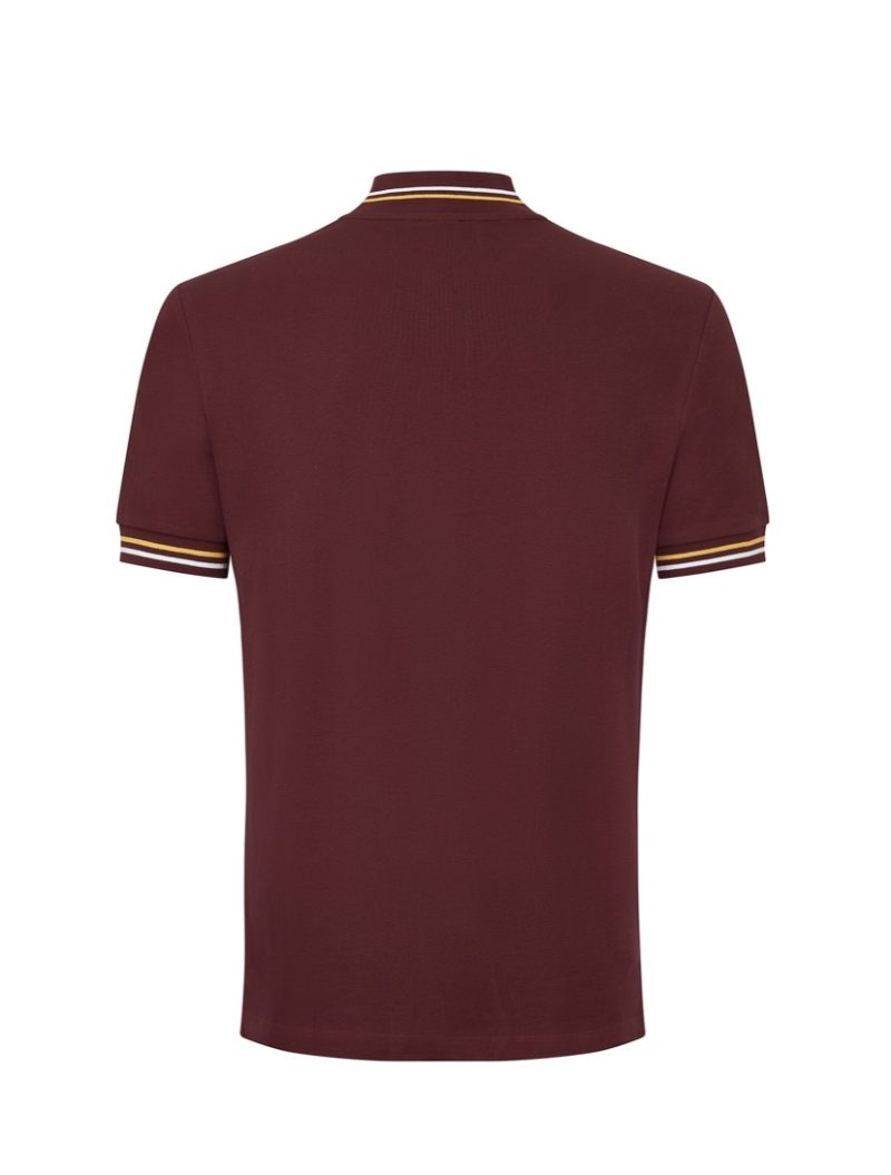 Merc ‘Colliford’ Short Sleeved Cycling Shirt, Burgundy - Image 3