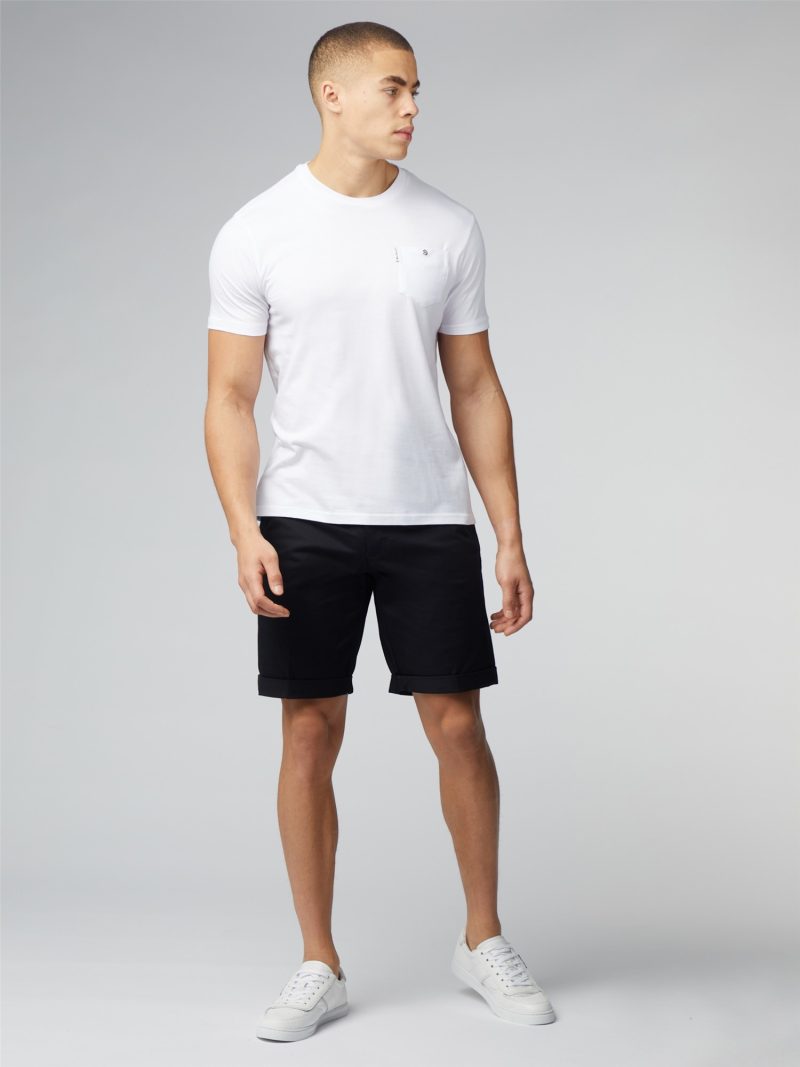 Ben Sherman Signature T-Shirt with Chest Pocket, White - Image 2