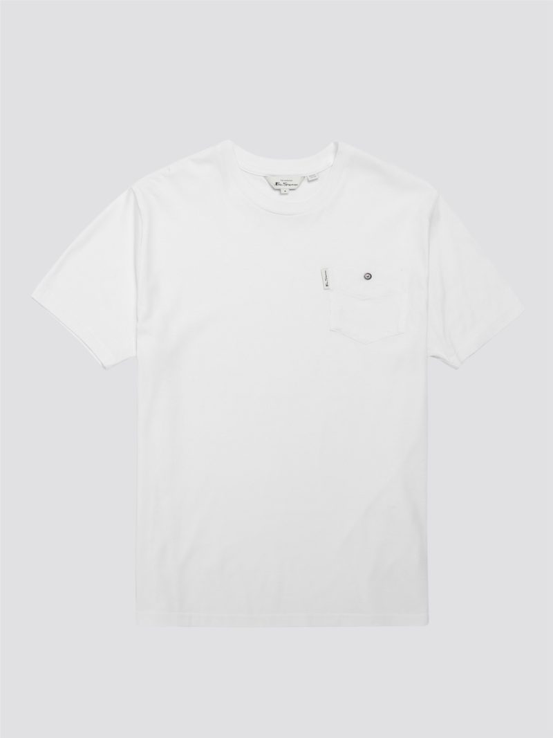 Ben Sherman Signature T-Shirt with Chest Pocket, White - Image 4