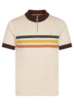 Merc ‘Brooke’ Knitted Cycling Top, Vanilla