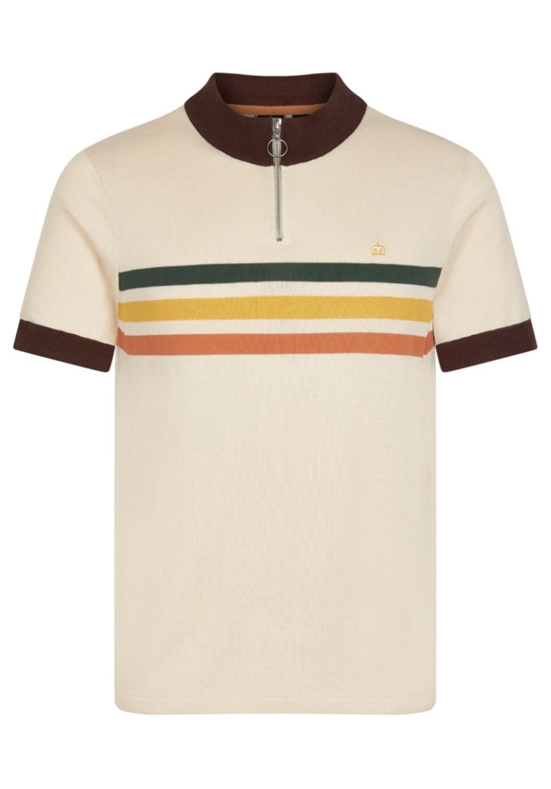 Merc ‘Brooke’ Knitted Cycling Top, Vanilla