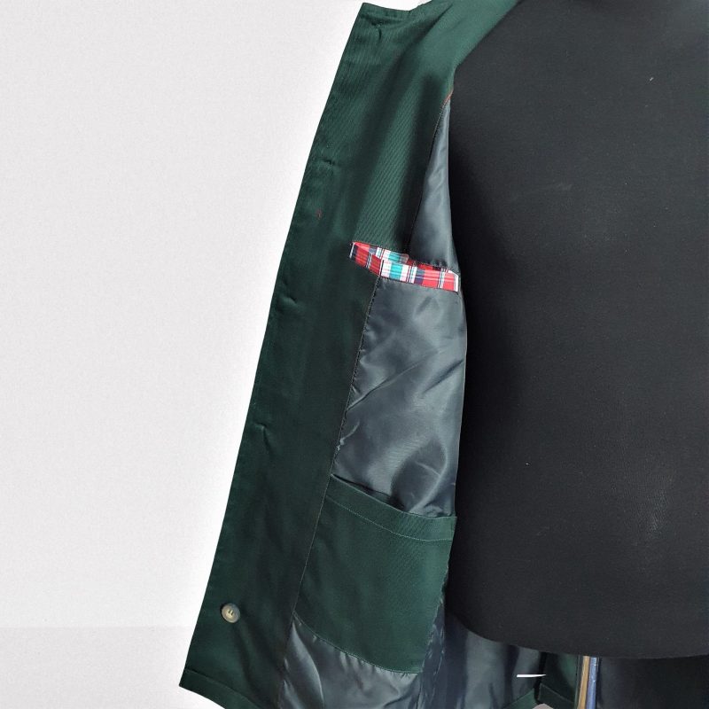 Rain Mac Coat from Real Hoxton, Racing Green - Image 3